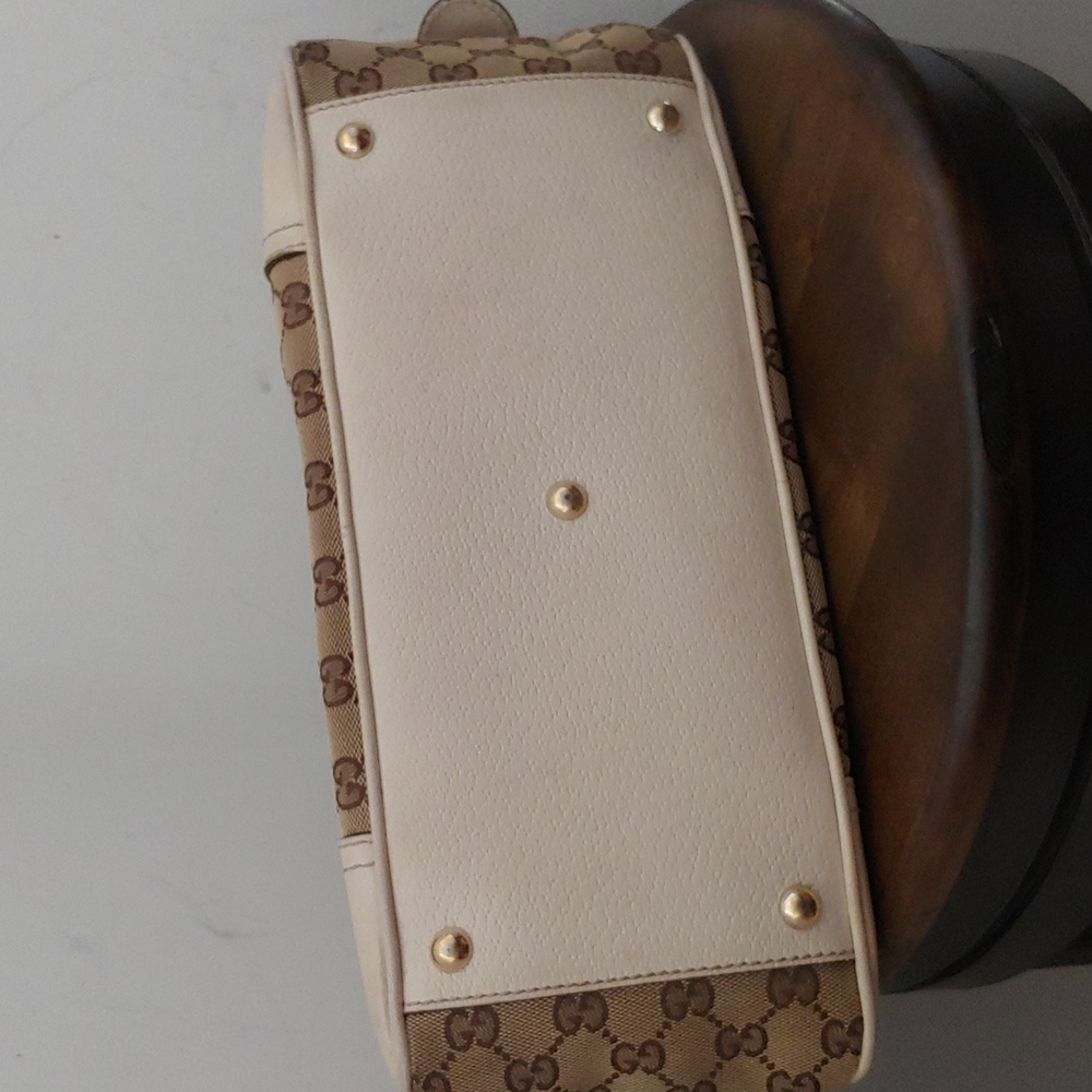 Authentic Gucci GG Monogram Supreme Sherry Web Princy Boston Tote Shoulder Bag - Picture 7 of 14